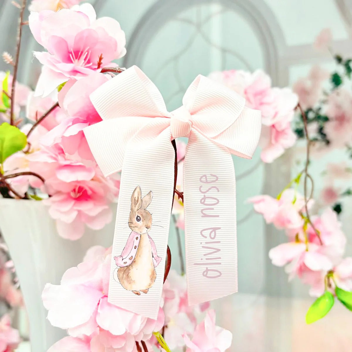 4inch hair bows with image