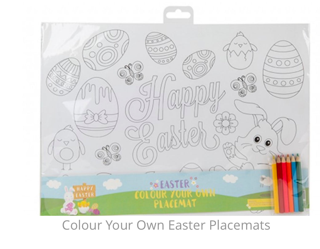 Colour your own placemats