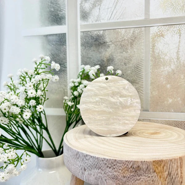 Pearl swirl circles 8cm