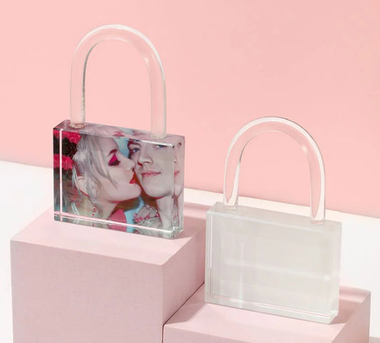Crystal lock photo gift