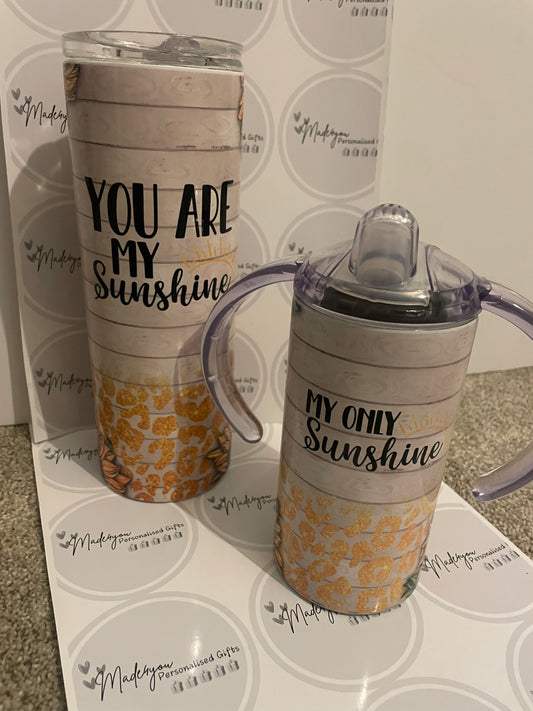 Gift set you are my sunshine tumblers