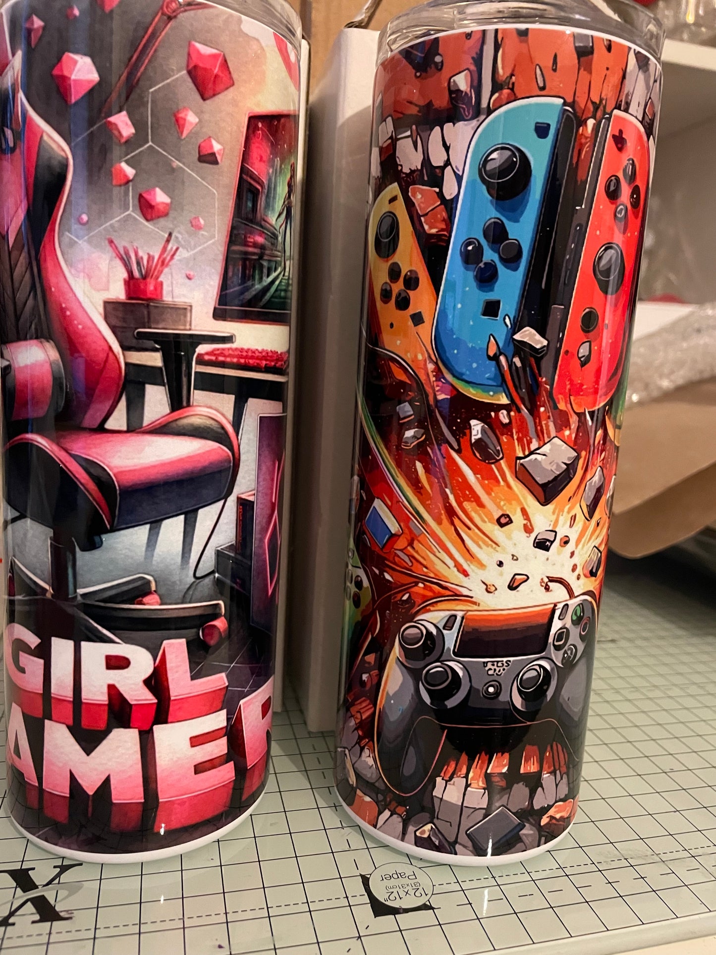 Girl gamer tumbler