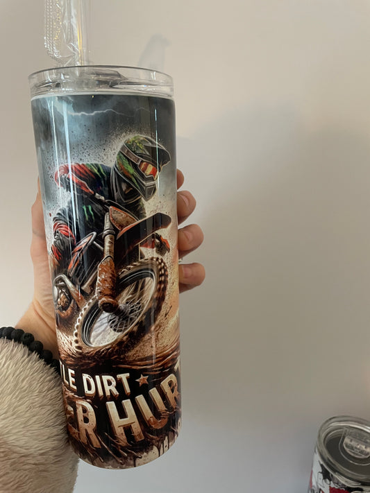 20oz tumbler motocross design