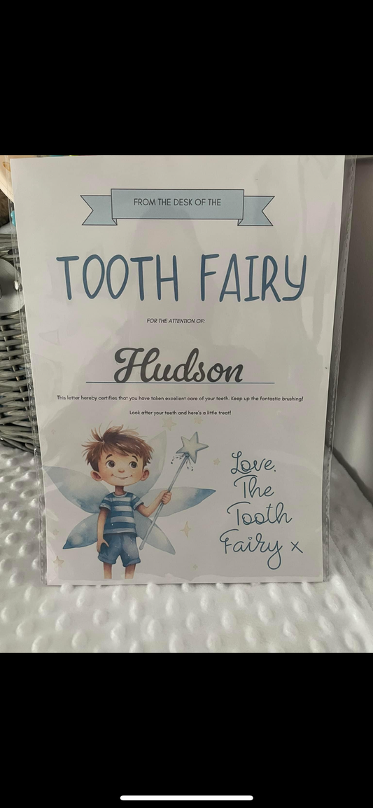 Tooth fairy letter