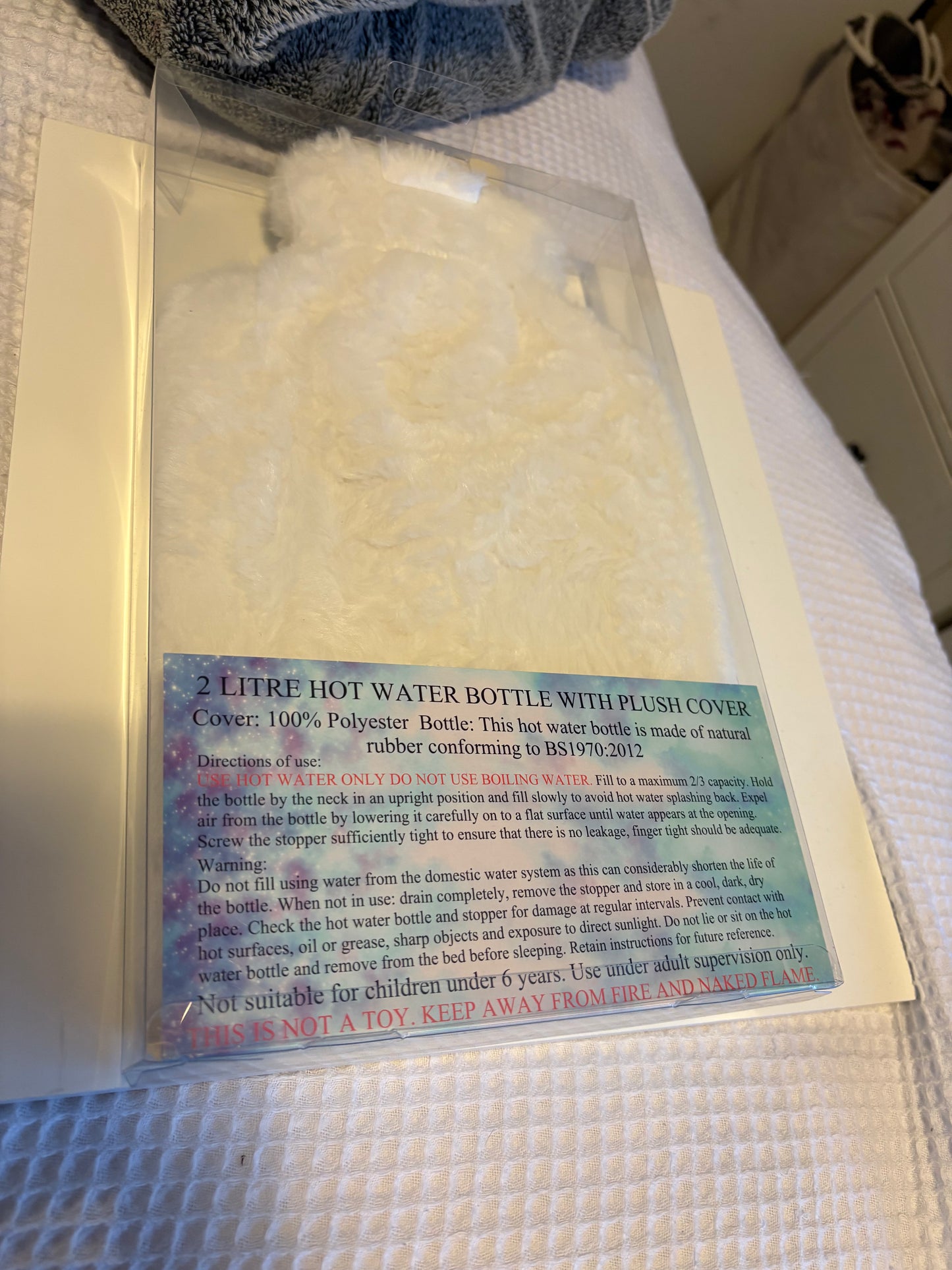 Personalised hot water bottles