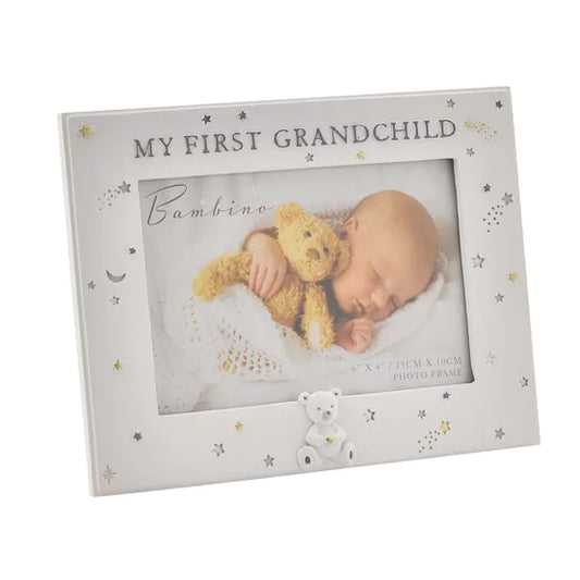 Bambino Resin First Grandchild Photo Frame 6" x 4"