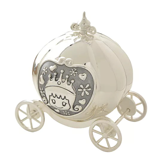 Bambino Silver Plated Money Box - Coach